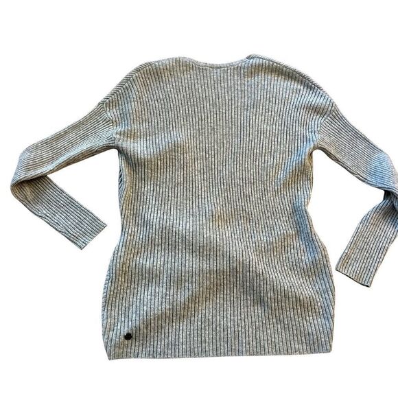 Zella Heather Gray Crossover Wrap Sweater size S - Picture 2 of 10